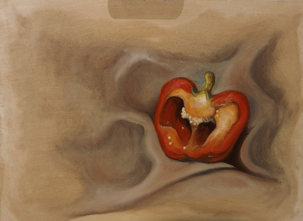 Asetelma 2, öljyväri