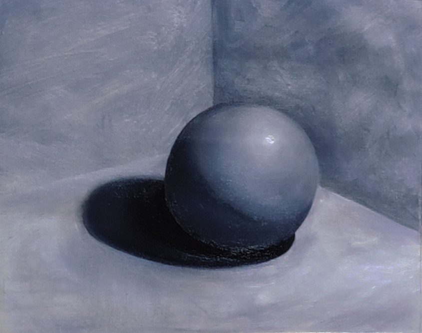 Asetelma 3, öljyväri